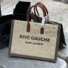 Yves Saint Laurent Bags Rive Gauche Tote Bag, Left Bank Shopping Bag ️, from custom linen fabric to silk screen prin hn4v4a3i