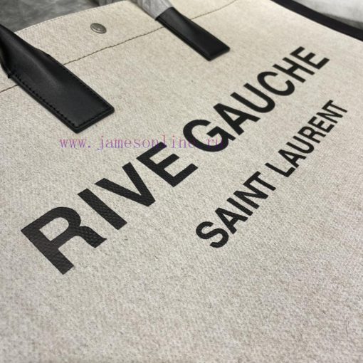 Yves Saint Laurent Bags Rive Gauche Tote Bag, Left Bank Shopping Bag ️, from custom linen fabric to silk screen prin i4n4wrma - Image 7
