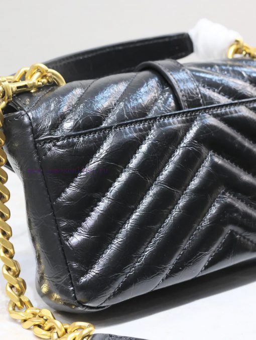Yves Saint Laurent Bags Mini College Oil Wax Leather Chain Small PostmanThe texture of this small bag is super goodT h0npvxeu - Image 5