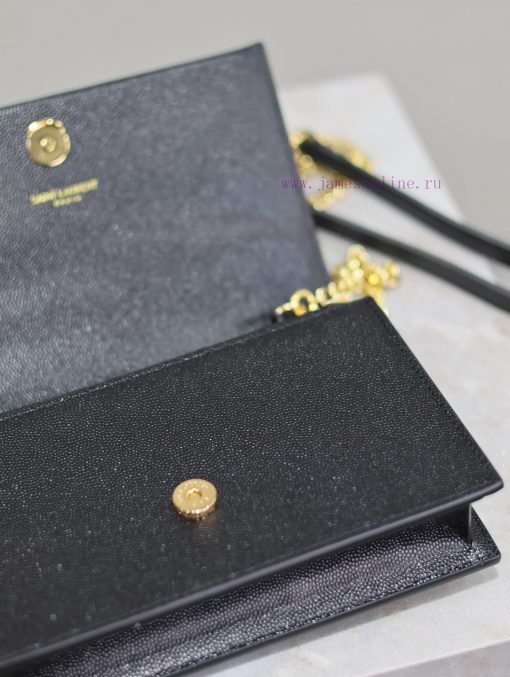 Yves Saint Laurent Bags Eternal Classic Black Gold Button CaviarKate_ Tassel Chain Bag, with detachable shoulder str msj7e3r7 - Image 9