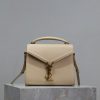 Yves Saint Laurent Bags Apricot colored golden buckle caviarThe other design of the CASSANDRA mini handbag series is jon589qr