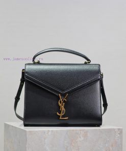 Yves Saint Laurent Bags Black gold button caviarCASSANDRA_ briefcase, made of Italian imported cowhide, paired with hygje0j2