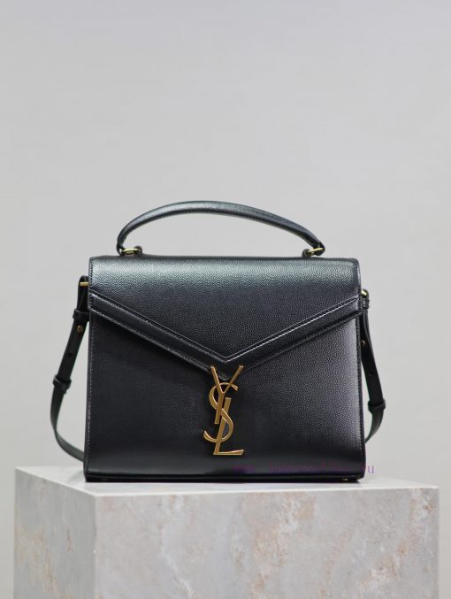 Yves Saint Laurent Bags Black gold button caviarCASSANDRA_ briefcase, made of Italian imported cowhide, paired with hygje0j2 - Image 2