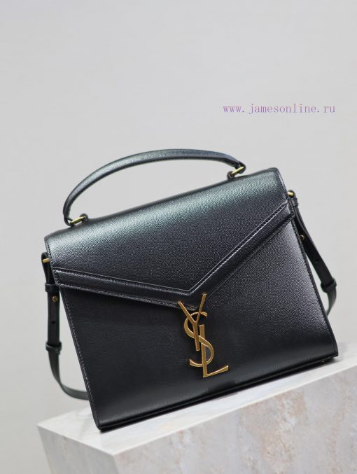 Yves Saint Laurent Bags Black gold button caviarCASSANDRA_ briefcase, made of Italian imported cowhide, paired with hygje0j2 - Image 3