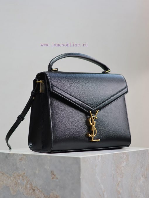 Yves Saint Laurent Bags Black gold button caviarCASSANDRA_ briefcase, made of Italian imported cowhide, paired with hygje0j2 - Image 6