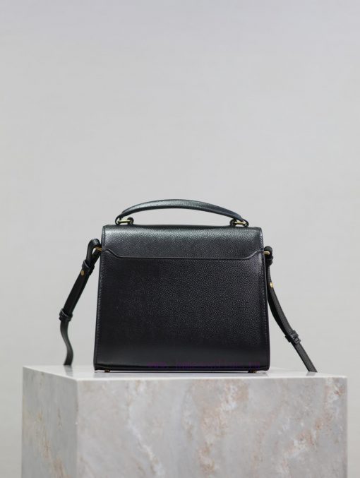 Yves Saint Laurent Bags Black gold button caviarThe other design of the CASSANDRA mini handbag series is its rotatin thwasrhy - Image 7