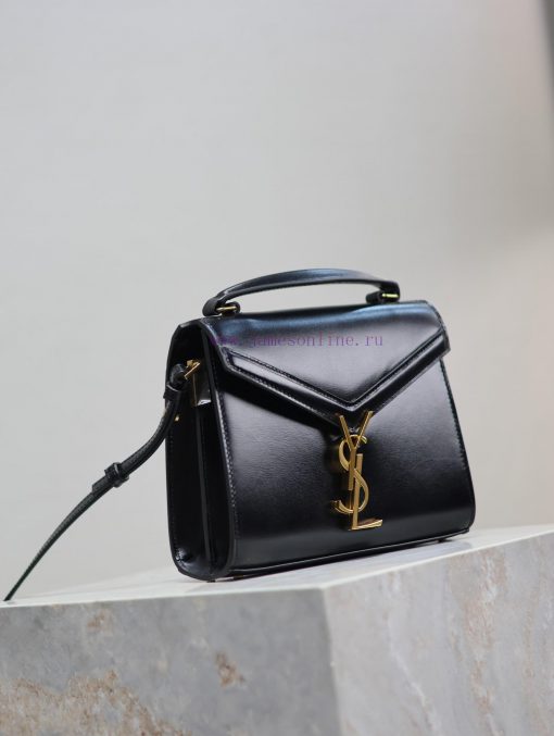 Yves Saint Laurent Bags Black gold buckle toothpick patternThe other design of the CASSANDRA mini handbag series is bg6iaw2u - Image 5