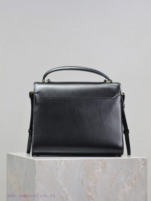 Yves Saint Laurent Bags Black gold buckle toothpick patternCASSANDRA_ briefcase, made of Italian imported cowhide, p nolululs - Image 7