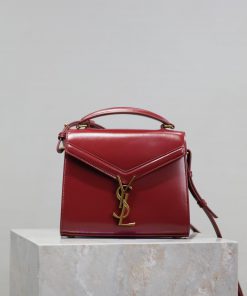 Yves Saint Laurent Bags NEWJujube gold buckle toothpick pattern_The other design of the CASSANDRA mini handbag serie pxr40flp
