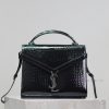Yves Saint Laurent Bags Black silver button crocodile patternCASSANDRA_ briefcase, made of Italian imported cowhide, k5xiw0mv