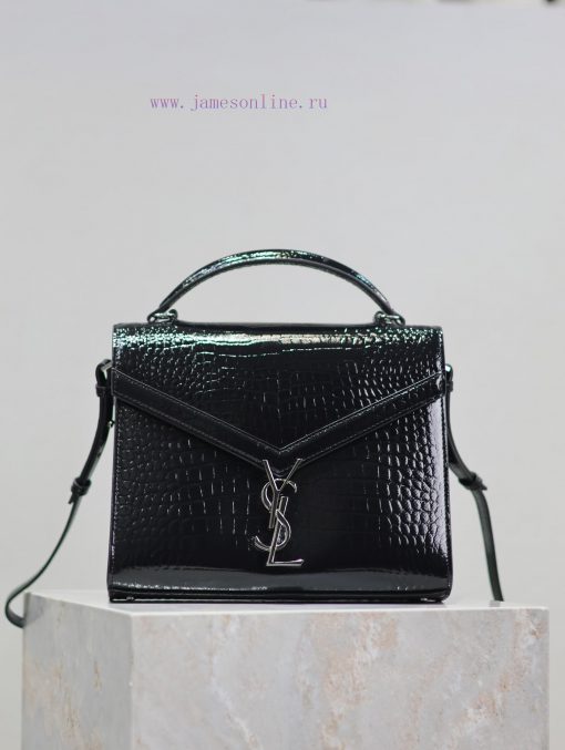 Yves Saint Laurent Bags Black silver button crocodile patternCASSANDRA_ briefcase, made of Italian imported cowhide, k5xiw0mv - Image 2