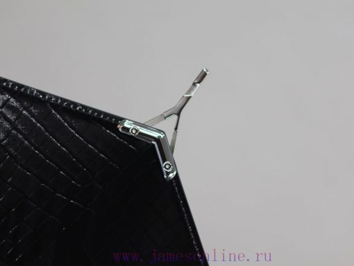 Yves Saint Laurent Bags Black silver button crocodile patternCASSANDRA_ briefcase, made of Italian imported cowhide, k5xiw0mv - Image 8