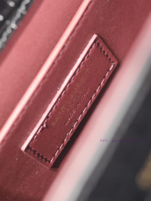 Yves Saint Laurent Bags Black gold buckle crocodile patternCASSANDRA_ briefcase, made of Italian imported cowhide, p qm2yd5wi - Image 10
