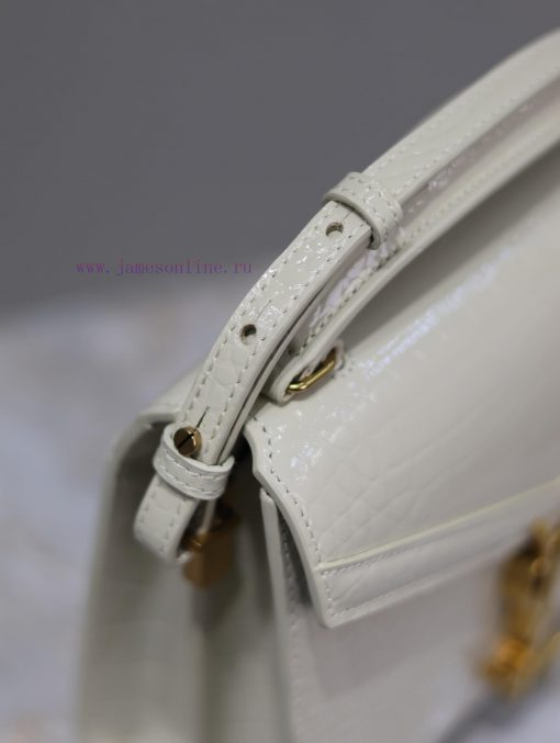Yves Saint Laurent Bags White gold button crocodile patternThe other design of the CASSANDRA mini handbag series is nyzq4okv - Image 6