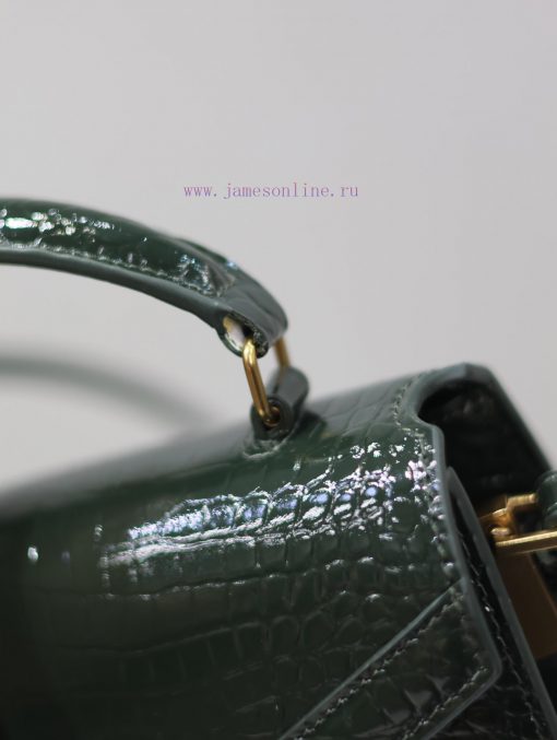 Yves Saint Laurent Bags Green gold buckle crocodile patternThe other design of the CASSANDRA mini handbag series is nu4ybgua - Image 7
