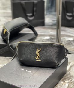 Yves Saint Laurent Bags ClassiC black leather waist bag&chest bag classic iconic logo, durable caviar cowhide, 3 car 7624hbyk