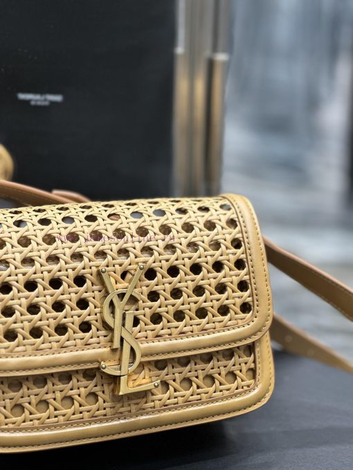 Yves Saint Laurent Bags 𝑺𝑶𝑳𝑭𝑬𝑹𝑰𝑵𝑶 𝑩𝑶𝑿 Apricot bamboo weaving with cowhide, 19cmMust be popular, it conquered the ent 4ne5sjfv - Image 5