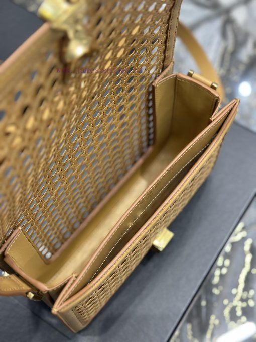 Yves Saint Laurent Bags 𝑺𝑶𝑳𝑭𝑬𝑹𝑰𝑵𝑶 𝑩𝑶𝑿 Apricot bamboo weaving with cowhide 2cmMust be popular, it conquered the entir i0pe4lzh - Image 10
