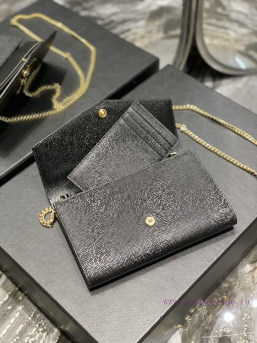 Yves Saint Laurent Bags 𝑈𝑝𝑡𝑜𝑤𝑛 _ Mini envelope packageThe most classic iconic metal logo, paired with a detachable c q2d4vomb - Image 8