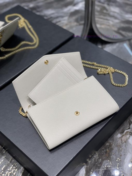 Yves Saint Laurent Bags 𝑈𝑝𝑡𝑜𝑤𝑛 _ Mini envelope packageThe most classic iconic metal logo, paired with a detachable c 5r8x0ohy - Image 8