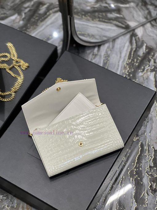 Yves Saint Laurent Bags 𝑈𝑝𝑡𝑜𝑤𝑛 _ Mini envelope packageThe most classic iconic metal logo, paired with a detachable c vwvlxxu6 - Image 8