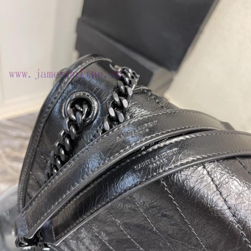 Yves Saint Laurent Bags 𝑁𝑖𝑘𝑖 32 𝑐𝑚 _ Black ChainThe popular Nikki has made a breakthrough by using used oil wax cowh msxl934m - Image 5