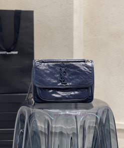 Yves Saint Laurent Bags 𝐍𝐢𝐤𝐢𝟐𝟖𝐜𝐦 _ BlueBreakthrough in using used oil wax cowhide, the waxing effect is a bit like a 7p5c0unm