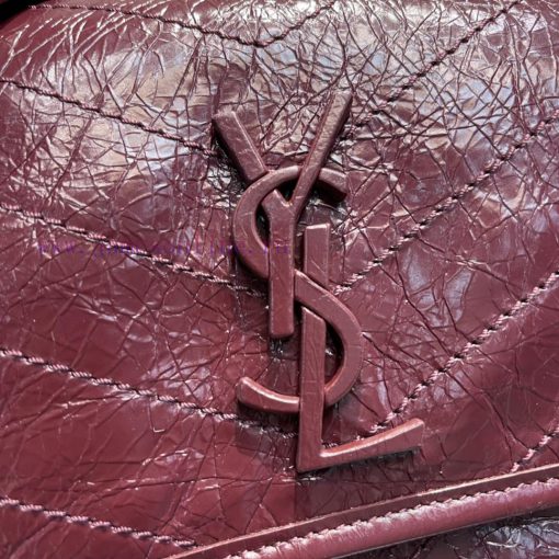 Yves Saint Laurent Bags 𝐍𝐢𝐤𝐢𝟐𝟖𝐜𝐦 _ Wine RedBreakthrough in using used oil wax cowhide, the waxing effect is a bit li 6e7o7e9q - Image 6