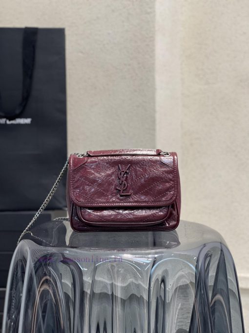 Yves Saint Laurent Bags 𝐍𝐢𝐤𝐢𝟐𝟐𝐜𝐦 _Wine RedThe most popular NIKI in history has launched the baby size, which is ligh 7wj2chfe - Image 2