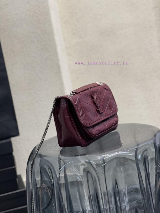 Yves Saint Laurent Bags 𝐍𝐢𝐤𝐢𝟐𝟐𝐜𝐦 _Wine RedThe most popular NIKI in history has launched the baby size, which is ligh 7wj2chfe - Image 4