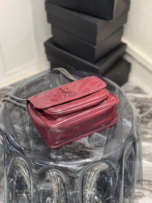 Yves Saint Laurent Bags 𝐍𝐢𝐤𝐢𝟐𝟐𝐜𝐦 _Wine RedThe most popular NIKI in history has launched the baby size, which is ligh 7wj2chfe - Image 8