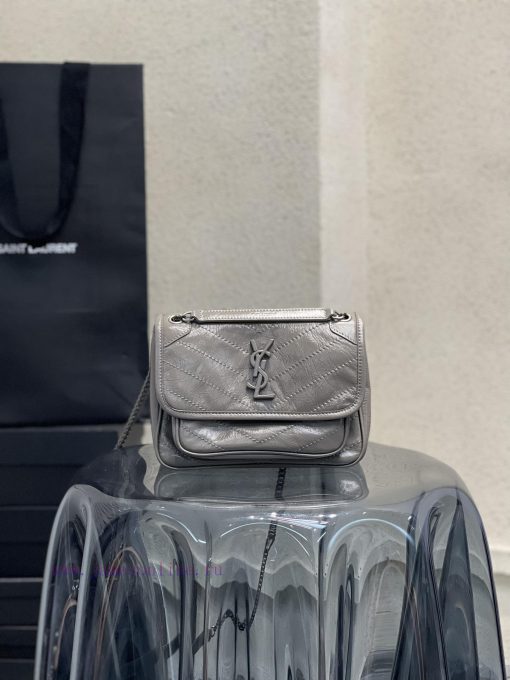 Yves Saint Laurent Bags 𝐍𝐢𝐤𝐢𝟐𝟐𝐜𝐦 _ GreyThe most popular NIKI in history has launched the baby size, which is lightwe 04tpe0gy - Image 2
