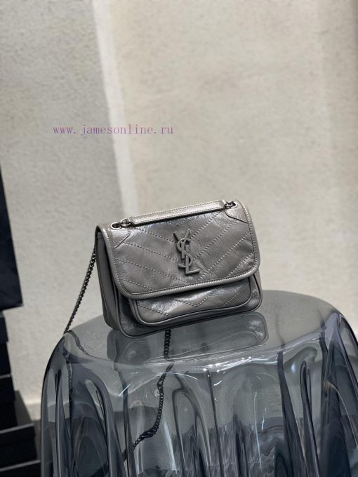 Yves Saint Laurent Bags 𝐍𝐢𝐤𝐢𝟐𝟐𝐜𝐦 _ GreyThe most popular NIKI in history has launched the baby size, which is lightwe 04tpe0gy - Image 3