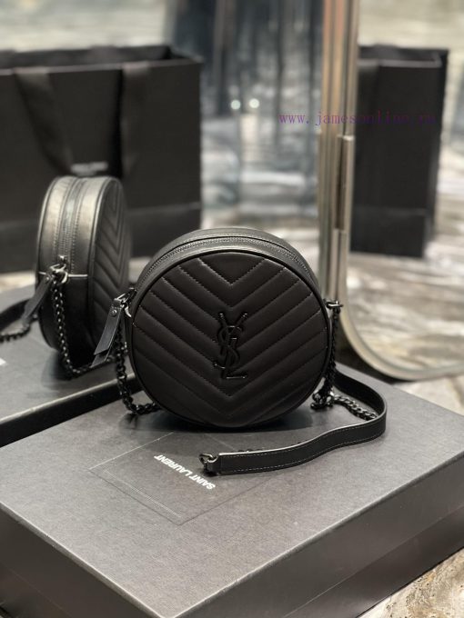 Yves Saint Laurent Bags The latest VINYLE cute round bag is made of imported Italian cowhide, carefully crafted with 64qah8pc