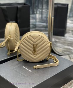 Yves Saint Laurent Bags The latest VINYLE cute round bag is made of imported high-quality caviar cowhide, which is l njka4qt8