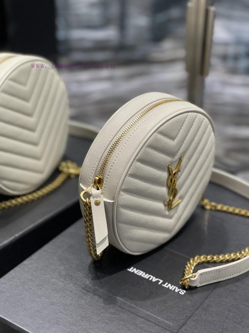 Yves Saint Laurent Bags The latest VINYLE cute round bag is made of imported high-quality caviar cowhide, which is l h2iqu1td - Image 4