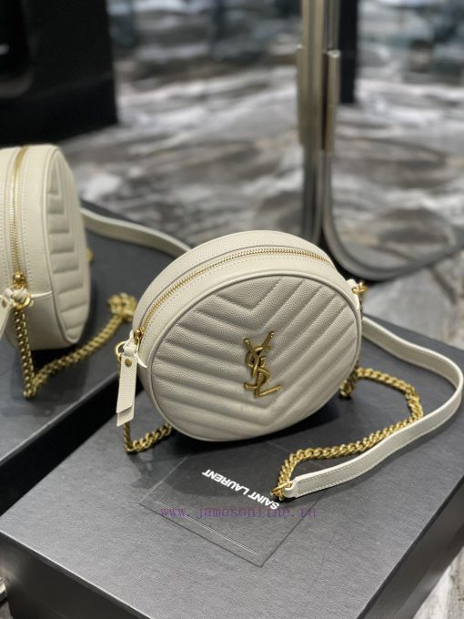 Yves Saint Laurent Bags The latest VINYLE cute round bag is made of imported high-quality caviar cowhide, which is l h2iqu1td - Image 5