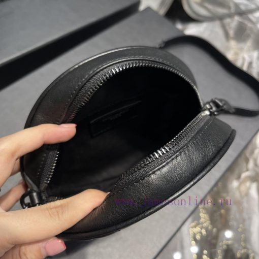 Yves Saint Laurent Bags The latest VINYLE cute round bag is made of imported Italian cowhide, carefully crafted with 64qah8pc - Image 9