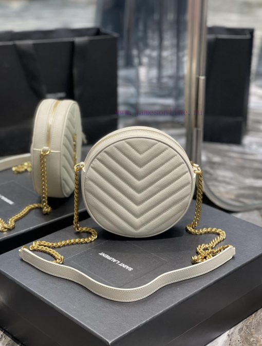 Yves Saint Laurent Bags The latest VINYLE cute round bag is made of imported high-quality caviar cowhide, which is l h2iqu1td - Image 7