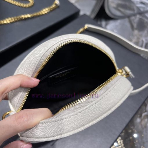Yves Saint Laurent Bags The latest VINYLE cute round bag is made of imported high-quality caviar cowhide, which is l h2iqu1td - Image 9
