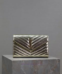 Yves Saint Laurent Bags Golden buckle with diamond pattern_MONOGRAM Envelope Package A super practical small bag, th sakt1z90