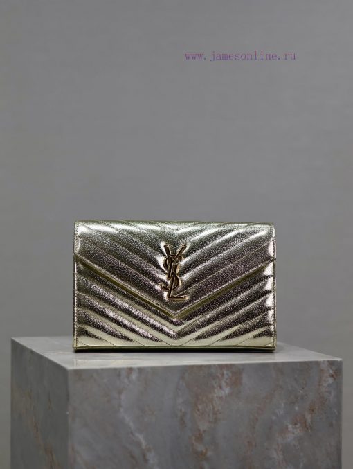 Yves Saint Laurent Bags Golden buckle with diamond pattern_MONOGRAM Envelope Package A super practical small bag, th sakt1z90 - Image 2