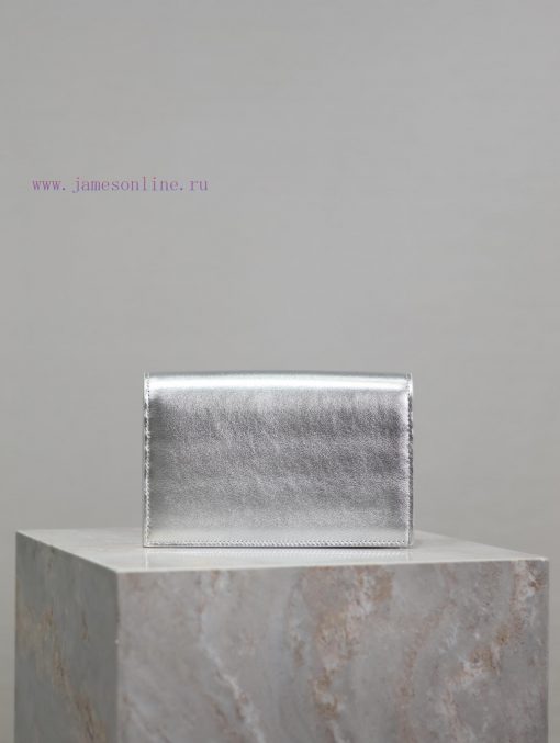 Yves Saint Laurent Bags Silver gold buckle plain weave_The WoC small envelope bag is coming soon. When it comes to e 7e5erp1o - Image 6