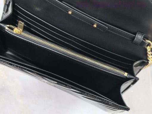 Yves Saint Laurent Bags Black gold buckle patent leather_MONOGRAM Envelope Package A super practical small bag, the nhhc6whl - Image 8