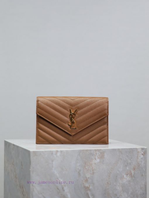 Yves Saint Laurent Bags Caramel Golden Button Caviar_The WoC small envelope bag is coming soon. When it comes to env 3u5psrb5