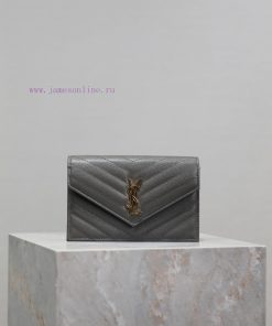 Yves Saint Laurent Bags Grey Golden Button Caviar_The WoC small envelope bag is coming soon. When it comes to envelo uq67bej6