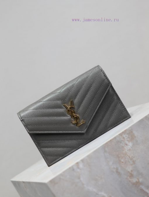 Yves Saint Laurent Bags Grey Golden Button Caviar_The WoC small envelope bag is coming soon. When it comes to envelo uq67bej6 - Image 3