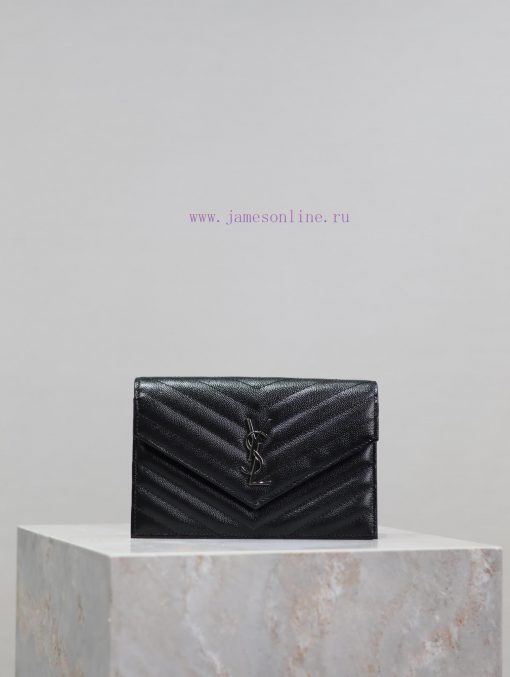 Yves Saint Laurent Bags Black silver button caviar_The WoC small envelope bag is coming soon. When it comes to envel 2b970l5u