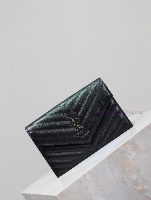 Yves Saint Laurent Bags Black silver button caviar_The WoC small envelope bag is coming soon. When it comes to envel 2b970l5u - Image 3