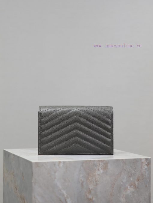Yves Saint Laurent Bags Grey Golden Button Caviar_The WoC small envelope bag is coming soon. When it comes to envelo uq67bej6 - Image 6